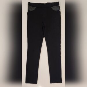 DKNY Jeans Black Ponte Skinny Pant, Women's XS, Stretchy, Pull-on, Slim, Ankle